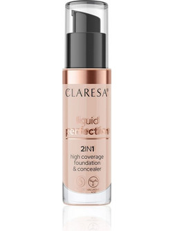 Claresa Liquid Perfection 2 In 1 High Coverage & Concealer 104 Liquid Foundation 34gr