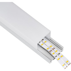 GloboStar(R) SURFACEPENDANT-PROFILE 70864-3M Προφίλ Αλουμινίου - Βάση + Ψύκτρα Ταινίας LED με Λευκό Γαλακτερό Κάλυμμα - Επιφανειακή + Κρεμαστή Χρήση - Πατητό Κάλυμμα - Ασημί - 3 Μέτρα - Μ300 x Π4.5 x