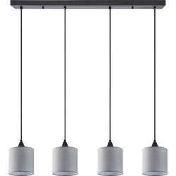 Home Lighting Adept SE21-BL-B10-4BL-SH2 Κρεμαστό Φωτιστικό Οροφής Ράγα Πολύφωτο E27 Γκρι 77-9022