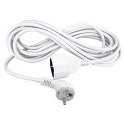 Power Cable Extension 3x1.5 Σούκο Προέκταση Καλωδίου Ρεύματος 2m λευκό