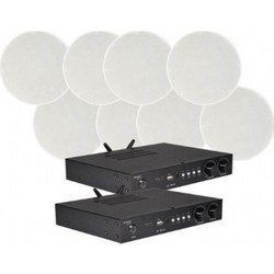 Adastra Smart Pack Multiroom4 4xSL6 + 2 x S460-WIFI Σετ Παθητικά Ηχεία Οροφής 40W Λευκά
