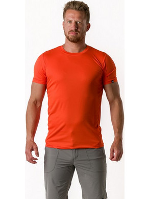 NORTHFINDER TR-3830SP-432 FRANS Men's technical T-shirt ORANGE