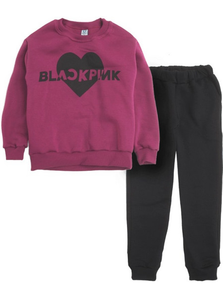 Παιδικό σετ φόρμας Online για κορίτσια Blackpink Team φούξια