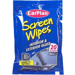 CarPlan Screen Wipes Interior & Exterior Glass 20τμχ