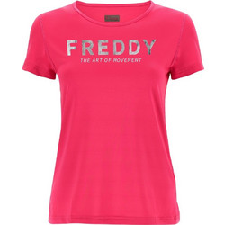 Freddy Γυναικείο Αθλητικό T-Shirt Φούξια S2WSFT1-F111