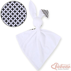 Cuddly rabbit double-sided- rosette black