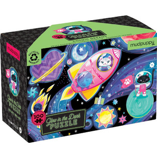 Παιδικό Puzzle Mudpuppy Glow In The Dark Διάστημα 100 Κομμάτια