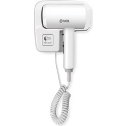 Vox Ht-7188 Σεσουάρ Ξενοδοχείου 1200w Wall Mounted 2 Speeds 1.8 M Cable