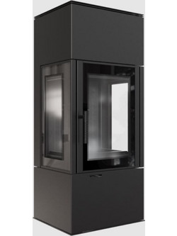 Kratki THOR/VIEW/BLACK Ατσάλινη Ξυλόσομπα 8kW