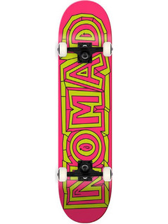 Nomad Skateboards Cavern Complete Skateboard Pink 7.875