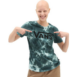 VANS CLOUD WASH LOGO CREW T-SHIRT BLUE