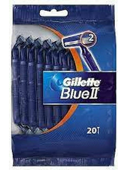 Gillette Blue II Ξυραφάκι μιας Χρήσης με 2 Λεπίδες 20τμχ