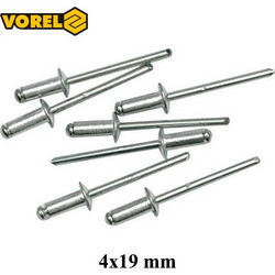 VOREL 70430 ΣΕΤ ΠΡΙΤΣΙΝΙΑ ΑΛΟΥΜΙΝΙΟΥ 50 ΤΕΜ 4x19 mm