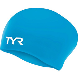 ΣΚΟΥΦΑΚΙ TYR LONG HAIR WRINKLE-FREE SILICONE ADULT SWIM CAP ΜΠΛΕ