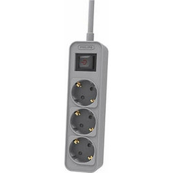 Πολύπριζο με 3 Πρίζες με διακόπτη Philips (1,5 m)
