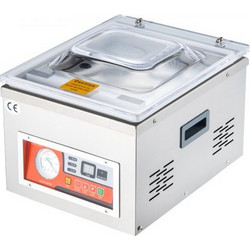 VEVOR Θάλαμος Συσκευασίας Κενού, 260W, για Υγρά Τρόφιμα & Κρέατα, 10.2" Σφράγιση, Οικιακή & Επαγγελματική Χρήση TSZK6CBMH220VZDP7V2