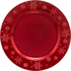 Πιατέλα σερβιρίσματος Feeric Lights & Christmas με διάμετρο 33cm - Red 183454RG
