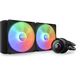 NZXT Kraken 280 Black Υδρόψυξη CPU 140mm RGB για Socket 115x / AM4 / TR4 / 1200 / sTRX4 / 1700 / AM5