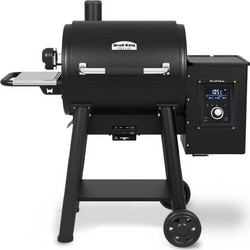 Broil King Regal Pellet 400 Μαντεμένια Ψησταριά Κάρβουνου Καπνιστήριο με Καπάκι και Ρόδες Επιφάνειας 65x49cm 495-055