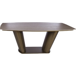 Artekko Stone Καφέ Τραπεζαρία MDF με Όψη Πέτρας στην Επιφάνεια (200x100x78)cm