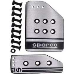 Πεταλίερα αυτοκινήτου 2 τμχ. SPARCO HW-0305S ασημί χρώμα KLN-333051
