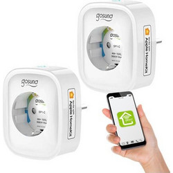 Gosund Nitebird Smart Μονόπριζο με Διακόπτη 2τμχ
