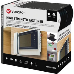 Velcro High Strength Fastener Αυτοκόλλητη Ταινία Στήριξης Μεσαίου Προφίλ Μαύρη 50mm x 50m Vel-PS20009