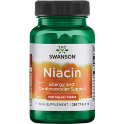 Swanson Niacin 100mg 250 Ταμπλέτες