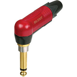 Neutrik NP-2RX-AU SILENT - Βύσμα καρφί 6,3 mm αρσενικό γωνία TS δύο επαφών προέκτασης Silent
