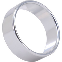 Doc Johnson Brushed Alloy Cockring XLarge Δαχτυλίδι Πέους Μεταλλικό Ασημί