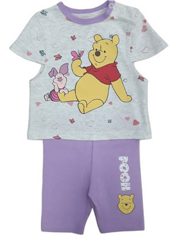 Disney Βρεφικό Σετ Pooh Girl Μωβ 8030268