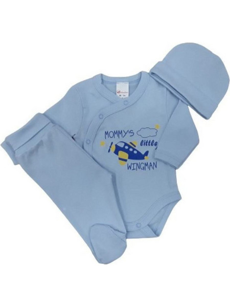 Beboulino Mommy's Little Wingman Σετ Ρούχων Τυρκουάζ 80408510010