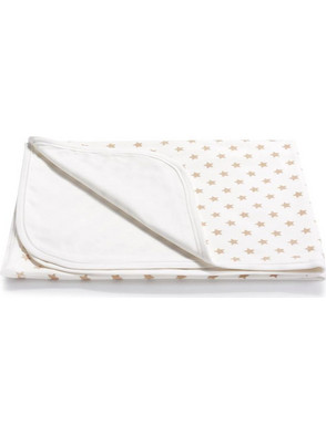Jukki Stars Κουβέρτα Αγκαλιάς Βαμβακερή 75x100 Μπεζ