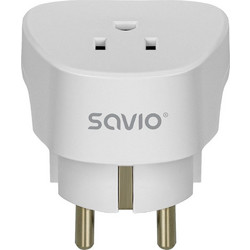 SAVIO AP-01 Travel Adapter, US socket - EU plug (AP-01)