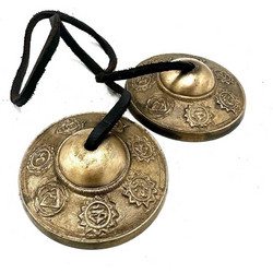Χειροποίητα Κύμβαλα Διαλογισμού Meditation Cymbals Seven Chakra 6,7cm