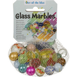 ArteLibre - Μπίλιες - Βόλοι Blue Gifts Γυάλινες Χρωματιστές Διάφορα Μεγέθη 250gr.47356
