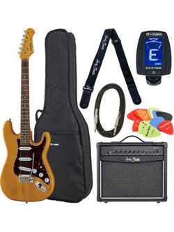 Harley Benton ST-90SA Swamp Ash DLX S Bundle