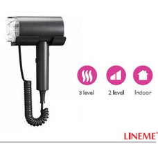 ΠΙΣΤΟΛΑΚΙ ΜΑΛΛΙΩΝ ΕΠΙΤΟΙΧΟ 1600W ΜΑΥΡΟ LINEME - 22-00403-2