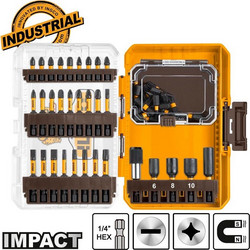 INGCO Σετ Μύτες Impact 51 τεμ. 1/4" HEX (AKDL25106)
