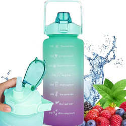 EXTRALINK | Motivational Bottle | Water bottle, 2000ml, green-purple, BUT-190 - (EX.36486)