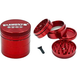 Elements Grinder Τρίφτης Κόκκινο Mini 38mm Aluminium - 4 Parts