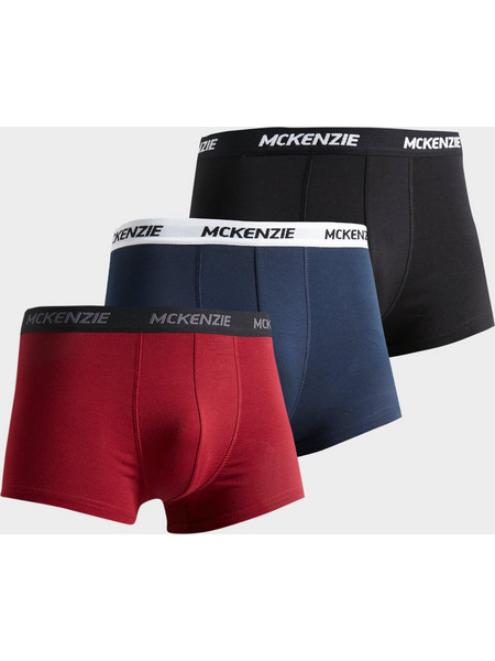 McKenzie Wyatt 3-Pack Παιδικά Μπόξερ MCKAA14249 BLK/NVY/BURG