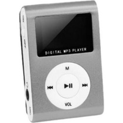 Setty Portable MP3 Player 32GB με Οθόνη 1" με Ραδιόφωνο Ασημί