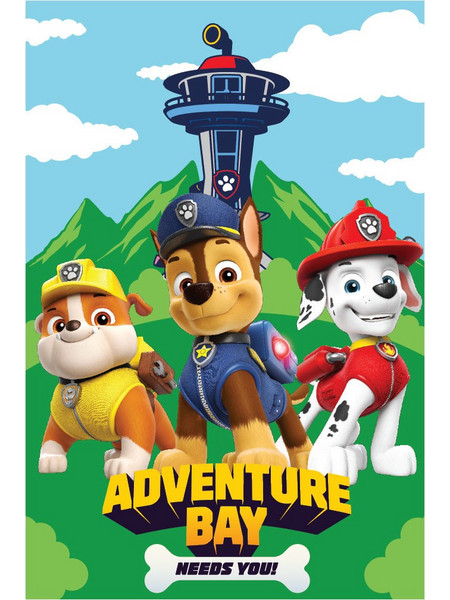 Paw Patrol Adventure Bay Παιδική Κουβέρτα Fleece 100x150