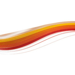 Xαρτολωρίδες Quilling 130gr 25τεμ 6 mm - αποχρώσεις Πορτοκαλί