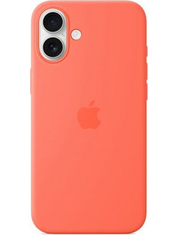 Apple iPhone 16 Plus Silicone Case with MagSafe Tangerine Θήκη Κινητού