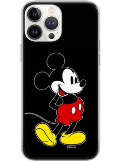 Disney Case Apple iPhone 15 Pro Mickey Full Print Smiley Black