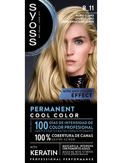 Syoss Permanent Coloration Blond Hair Color 8-11 Very Light Blond 50ml
