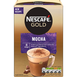 Nescafe Gold Cafe Au Chocolate Mocha Στιγμιαίος Καφές με Άρωμα Σοκολάτα 8 Φακελάκια