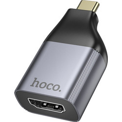 Αντάπτορας Hoco UA33 USB-C σε HDMI 4K 30Hz (3840 x 2160P) Θηλυκό Γκρι